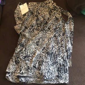 Black and white long skirt